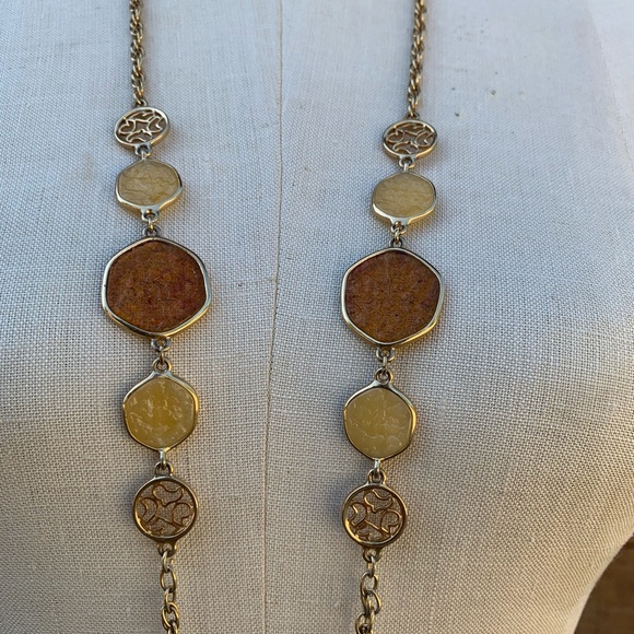 Vintage 70s Sarah Coventry Taste of Honey Necklace - Picture 5 of 6